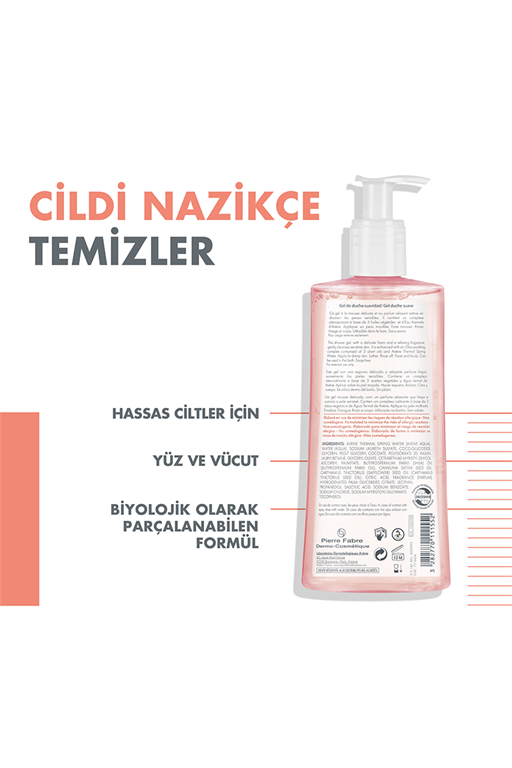 Avene Body Hassas Ciltler için Duş Jeli 500 ml