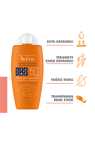 Avene Fluid Sport Güneş Koruyucu Krem SPF 50 100 ml