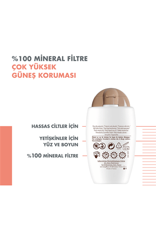 Avene Fluide Mineral Güneş Koruyucu Renkli Krem Spf50 40 ml