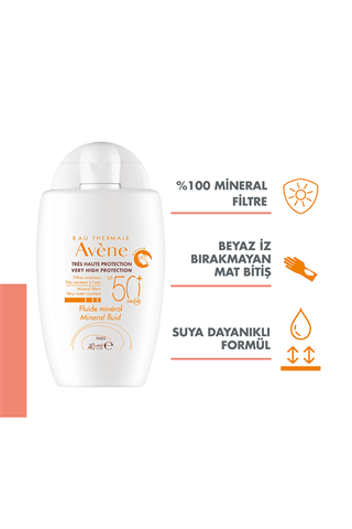 Avene Mineral Sıvı Güneş Kremi SPF 50+ 40 ml
