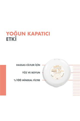 Avene SPF 50 Renkli Güneş Koruyucu Compact Krem Fondöten 10 gr
