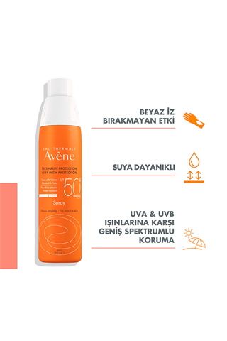 Avene Güneş Spreyi Spf50+ 200ml