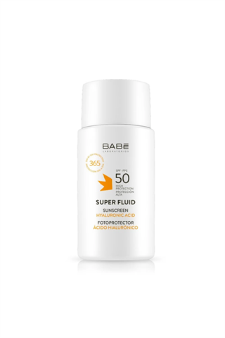 Babe Hyaluronik Asitli Geniş Spektrumlu Güneş Koruyucu Super Fluid Yüz Kremi 50 ml | KozmovitalYüz Güneş ÜrünleriBabeBabe Sun SPF 50 Super Fluid Güneş Koruyucu 50 ml