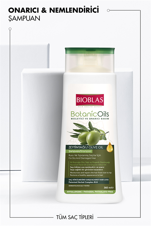 Bioblas Botanic Oils Zeytin Yağı Şampuan 360 ml