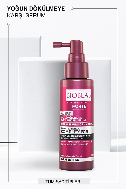Bioblas Forte Complex B19 Saç Dökülmesine Karşı Bitkisel Serum 100 ml