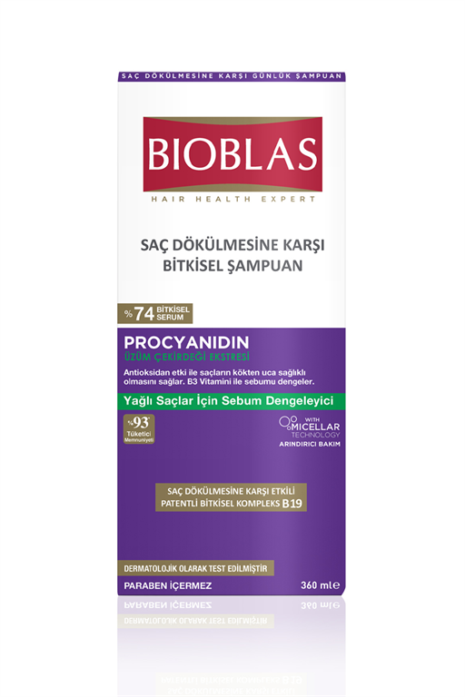 Bioblas Procyanidin Yağlı Saçlar İçin Sebum Dengeleyici Şampuan 360 ml