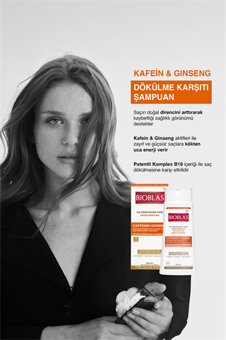Bioblas Saç Dökülmesine Karşı Enerji Şampuanı Caffeine + Ginseng 360 ml