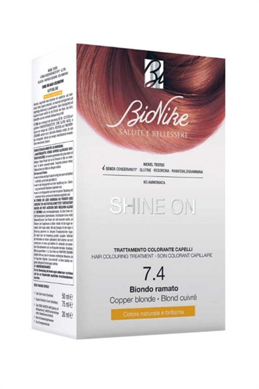 8029041169141 | Bionike Shine On Saç Boyama Kiti Bakır Sarı No:7.4 | KozmovitalSaç BoyalarıBioNikeBionike Shine On Saç Boyama Kiti Bakır Sarı No:7.4