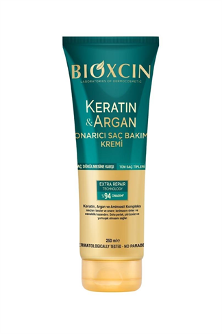 8680512631644 | Bioxcin Keratin Argan Onarıcı Saç Bakım Kremi 250ml | KozmovitalSaç DökülmesiBioxcinBioxcin Keratin Argan Onarıcı Saç Bakım Kremi 250ml