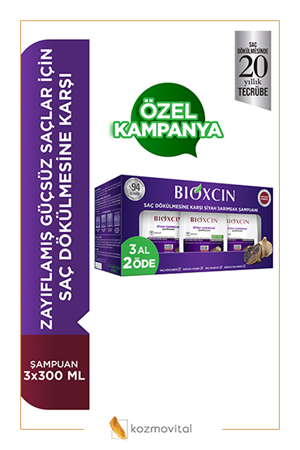 Bioxcin Siyah Sarımsaklı Şampuan 3 Al 2 Öde