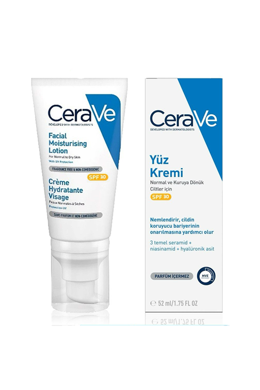 3337875840620 | Cerave Nemlendici SPF30 Yüz Kremi 52 ml  | KozmovitalYüz NemlendiricileriCeraveCerave Nemlendici SPF30 Yüz Kremi 52 ml