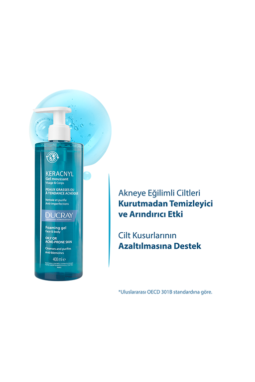 Ducray Keracnyl Yıkama Jeli 400 ml