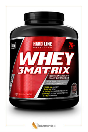 Hardline Whey 3MATRIX Çilekli 2300 gr