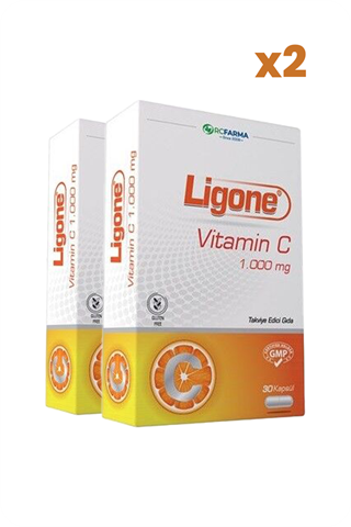 VitaminlerRc FarmaLigone Vitamin C 1000 mg 30 Kapsül x2 Adet