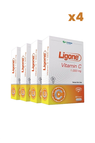 Vitamin / MultivitaminRc FarmaLigone Vitamin C 1000 mg 30 Kapsül x4 Adet