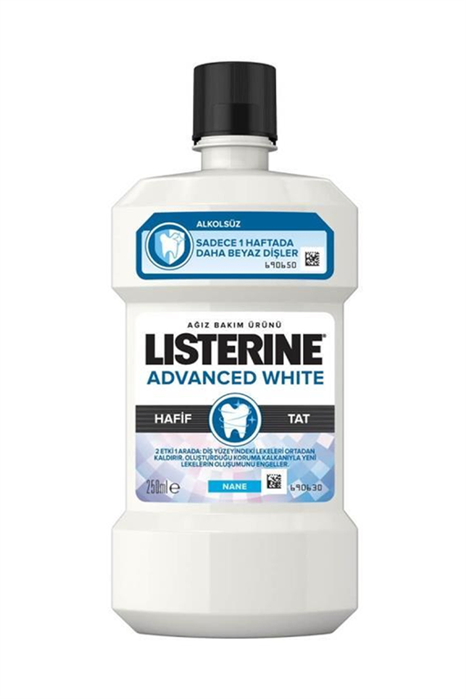 3574661389028 | Listerine Advanced White Hafif Tat 250 ml | KozmovitalAğız Çalkalama SularıListerineListerine Advanced White Hafif Tat 250 ml