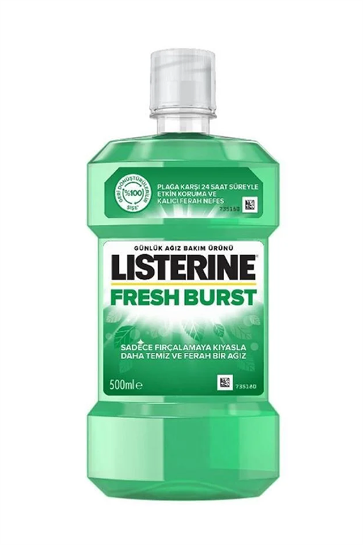 3574661636665 | Listerine Fresh Burst Ağız Bakım Ürünü 500ml | KozmovitalAğız Çalkalama SularıListerineListerine Fresh Burst Ağız Bakım Ürünü 500ml