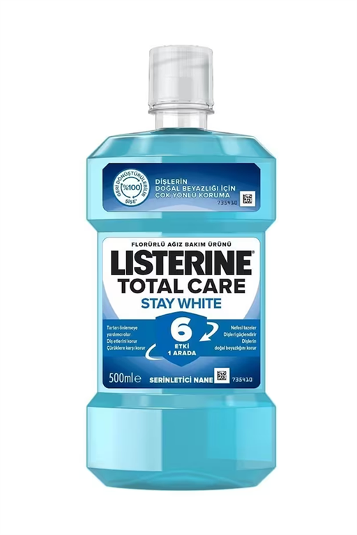 3574661646138 | Listerine Stay White Serinletici Nane Ağız Bakım Suyu 500ml | KozmovitalAğız Çalkalama SularıListerineListerine Stay White Serinletici Nane Ağız Bakım Suyu 500ml