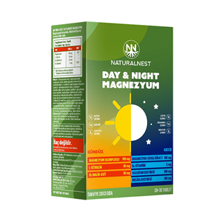 Naturalnest Day Night Magnezyum 30+30 Tablet | KozmovitalMinerallerNaturalNestNaturalnest Day Night Magnezyum 30+30 Tablet
