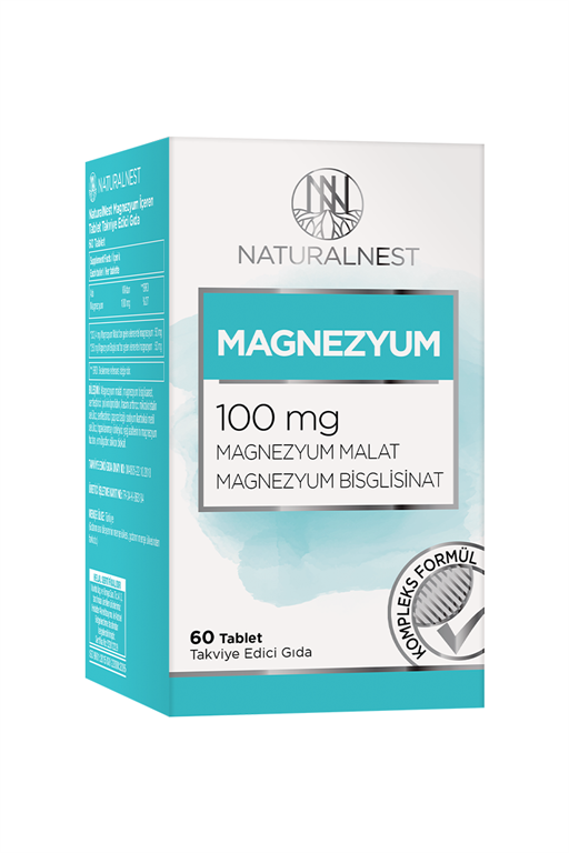 8697595877098 | NaturalNest Magnezyum 60 Tablet | KozmovitalMinerallerNaturalNestNaturalNest Magnezyum 60 Tablet