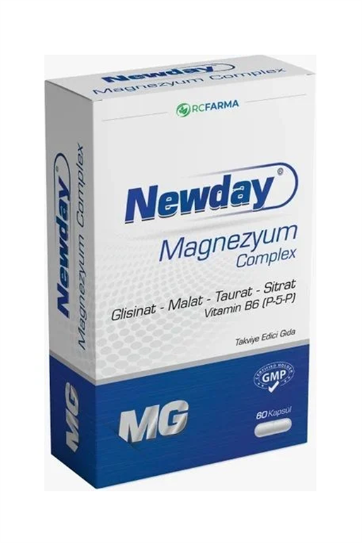 8681227011646 | Newday Magnezyum Complex 60 Kapsül | KozmovitalMinerallerRc FarmaNewday Magnezyum Complex 60 Kapsül