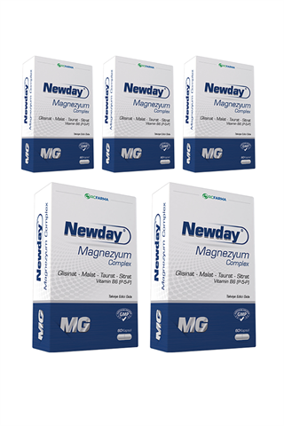 Newday Magnezyum Complex 60 Kapsül x5
