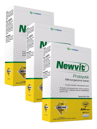 Newvit Probiyotik 30 Kapsül x 3 Kutu