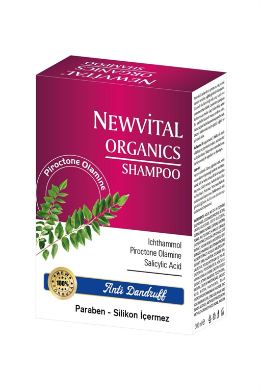 8681227011523 | Newvital Organics Anti Dandruff Şampuan 300ml | KozmovitalKepek BakımıRc FarmaNewvital Organics Anti Dandruff Şampuan 300ml