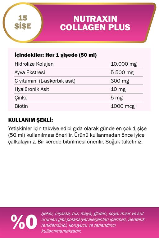 Nutraxin Beauty Collagen Plus 15x50 ml