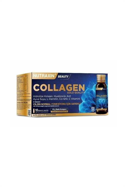 8680512627814 | Nutraxin Beauty Gold Collagen 10x50 ml | KozmovitalKolajen (Collagen)NutraxinNutraxin Beauty Gold Collagen 10x50 ml