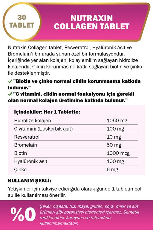 Nutraxin Collagen 30 Tablet