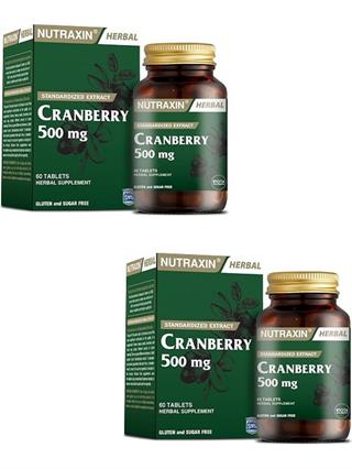 Bitkisel ÜrünlerNutraxinNutraxin Cranberry 60 Tablet x2 Adet