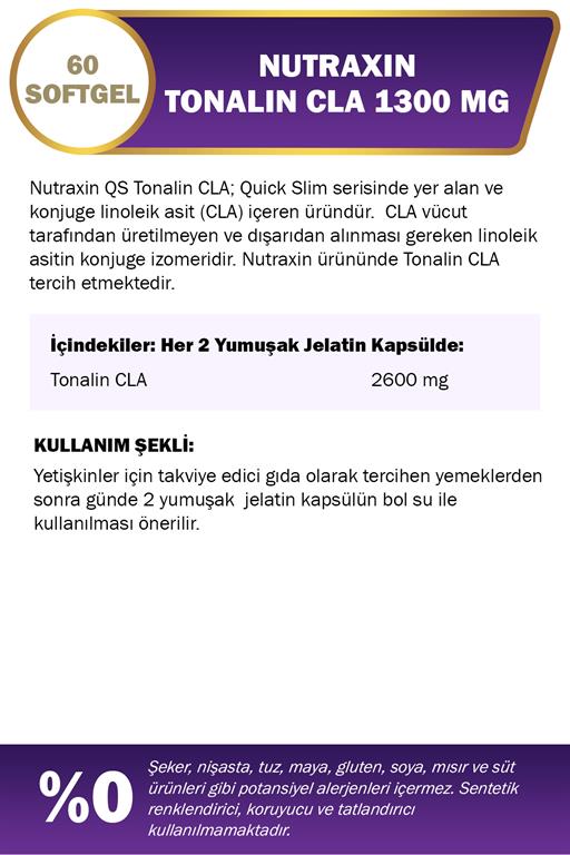Nutraxin Tonalin CLA 1300 mg 60 Softgel