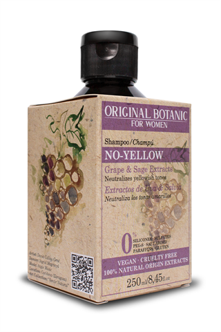 Original Botanic Sarı Saçlar İçin Vegan Mor Şampuan Kadın 250 ml