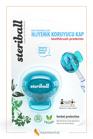 Steriball Diş Fırçası Kabı-Turkuaz