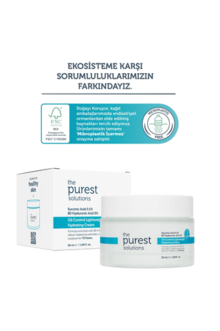 The Purest Solutions 72 Saat Etkili Sebum Dengeleyici Günlük Nemlendirici Krem