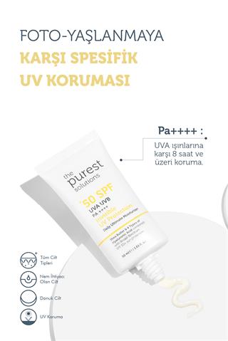 The Purest Solutions Canlandırıcı & Cilt Tonu Eşitleyici Yüz Peeling Serum + SPF+50 Güneş Koruyucu TPS131