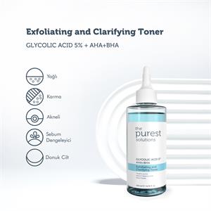 The Purest Solutions Revitalizing and Pore Tightening Glycolic Acid Blue Tonic 200 ml