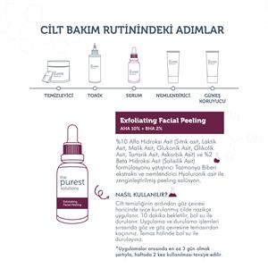 The Purest Solutions Exfoliating Facial Peeling AHA %10 + BHA %2 Serum