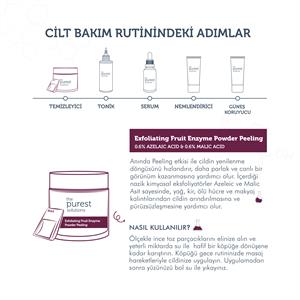 The Purest Solutions Fruit Enzyme Powder Exfoliator & Peeling  (0,6% Azelaic Acid & 0,6% Malic Acid)