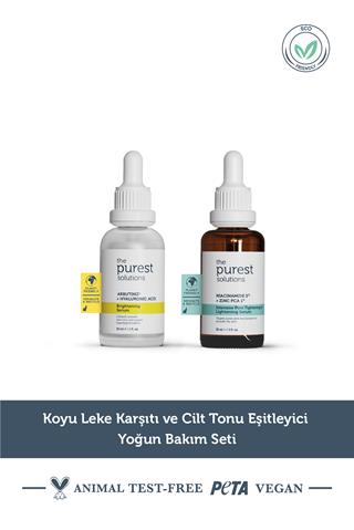 The Purest Solutions Koyu Leke Karşıtı ve Cilt Tonu Eşitleyici Yoğun Bakım Seti TPS116
