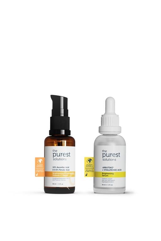 The Purest Solutions Leke Karşıtı, Cilt Aydınlatmaya Yardımcı Bakım Seti TPS128