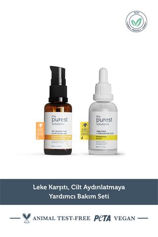 The Purest Solutions Leke Karşıtı, Cilt Aydınlatmaya Yardımcı Bakım Seti TPS128
