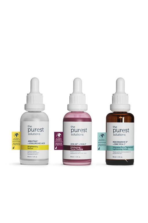 The Purest Solutions Leke Önlemeye Yardımcı ve Sivilce Sebum Dengelemeyi Hedefleyen Bakım Seti 30 ml + 30 ml + 30 ml TPS114