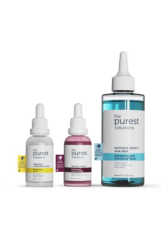 The Purest Solutions Leke Önlemeye Yardımcı Aydınlatıcı ve Gözenek Sıkılaştırmayı Hedefleyen Cilt Bakım Seti TPS112