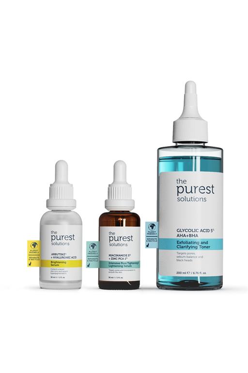 The Purest Solutions Leke Sivilce Önlemeye Yardımcı ve Gözenek Sıkılaştırmayı Hedefleyen Bakım Seti TPS118