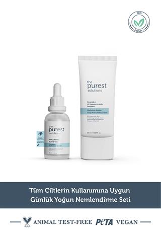 The Purest Solutions Tüm Ciltlerin Kullanımına Uygun Günlük Yoğun Nemlendirme Seti TPS137