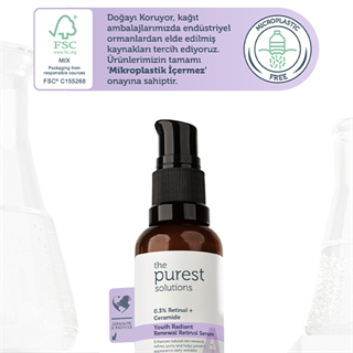 The Purest Solutions Yaşlanma ve Kırışıklık Karşıtı Retinol Gece Serumu 30 ml