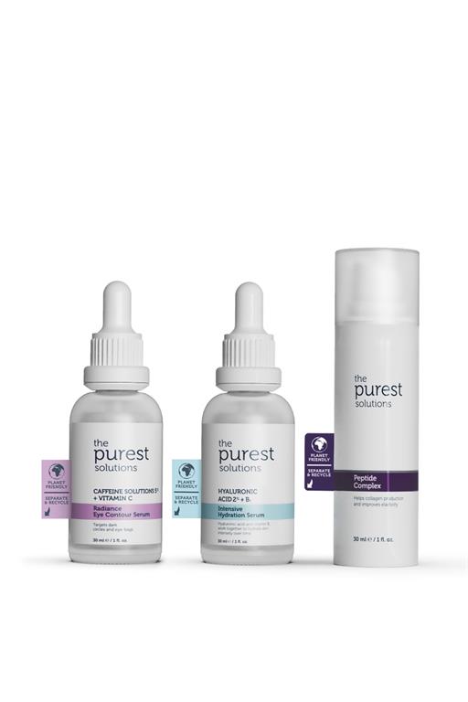 The Purest Solutions Yoğun Nem Destekli Anti Aging Etkili ve Göz Çevresi Aydınlatma Etkili Bakım Seti TPS113
