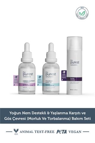 The Purest Solutions Yoğun Nem Destekli Anti Aging Etkili ve Göz Çevresi Aydınlatma Etkili Bakım Seti TPS113